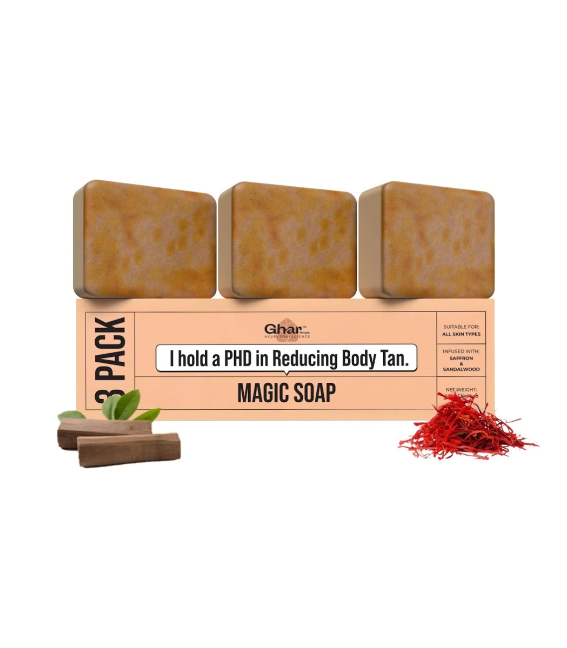 Ghar Magic Soap 100g - Pack of 3 Ghar Magic Soap 100g - Pack of 3