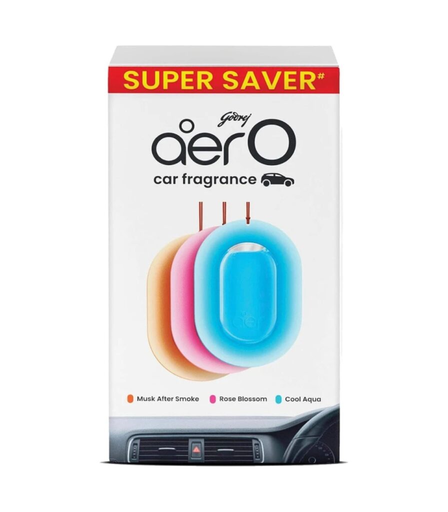 Godrej aerO Car Fragrances pack of 3