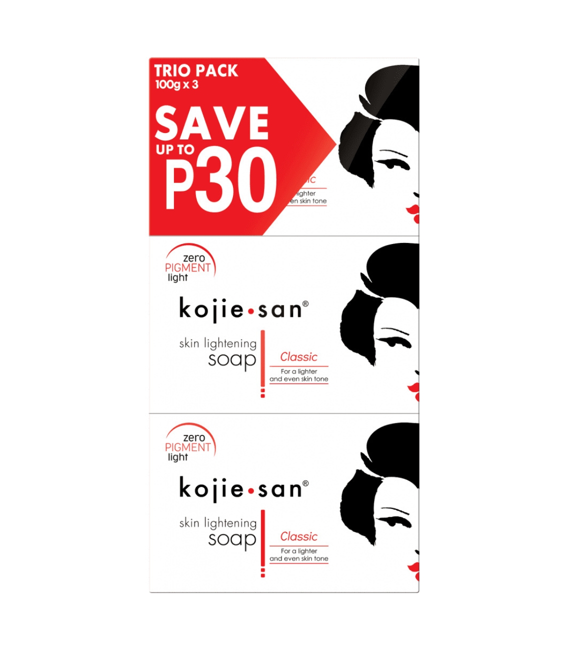 KOJIE SAN SKIN LIGHTENING SOAP 100g (Pack Of 3 ) KOJIE SAN SKIN LIGHTENING SOAP 100g (Pack Of 3 )