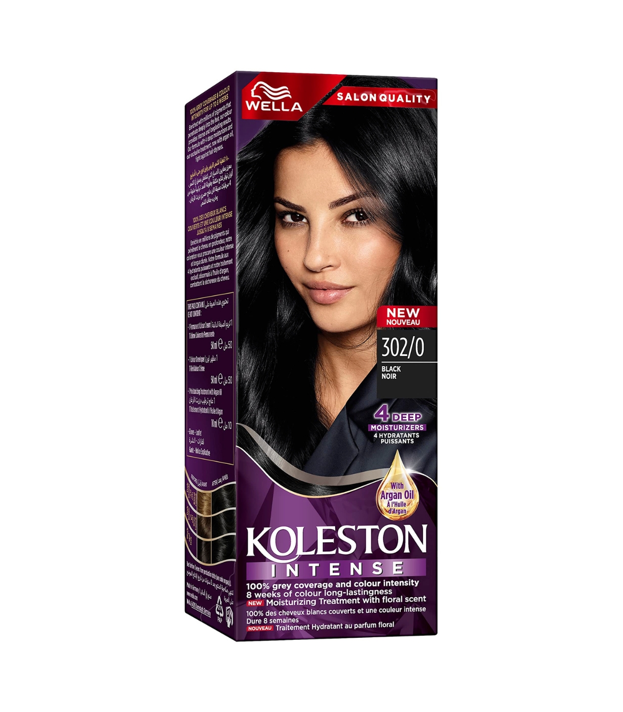 Wella Koleston Hair Color 302/0 Black Noir Wella Koleston Hair Color 302/0 Black Noir
